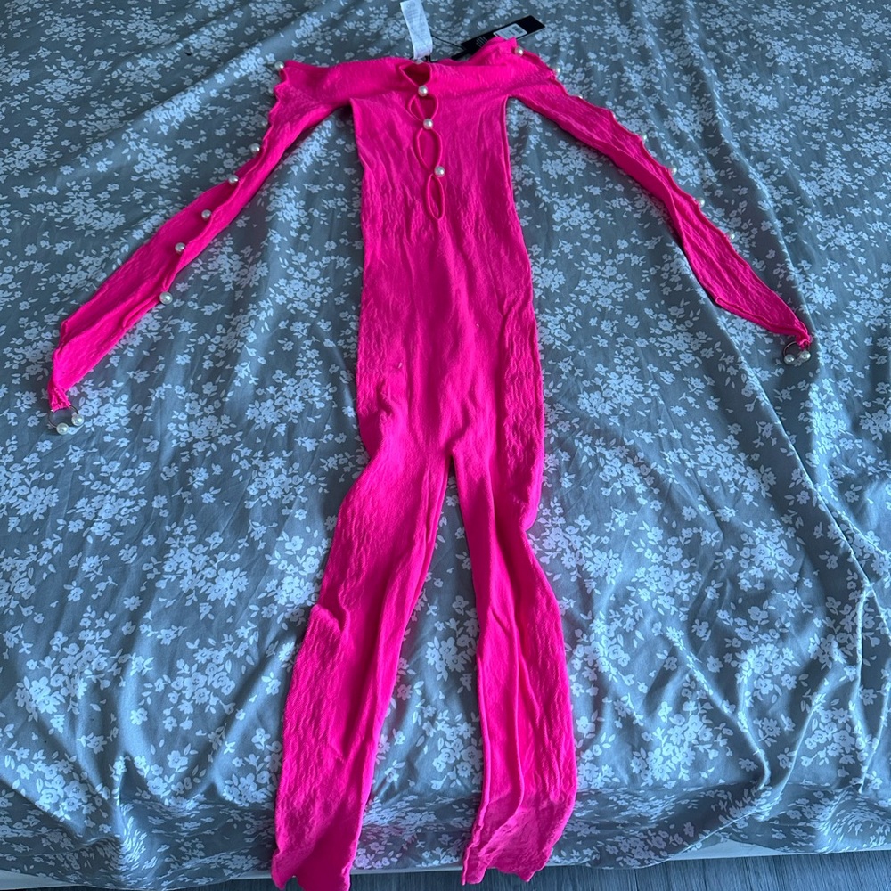 Fashion Nova Hot Pink Jumpsuit